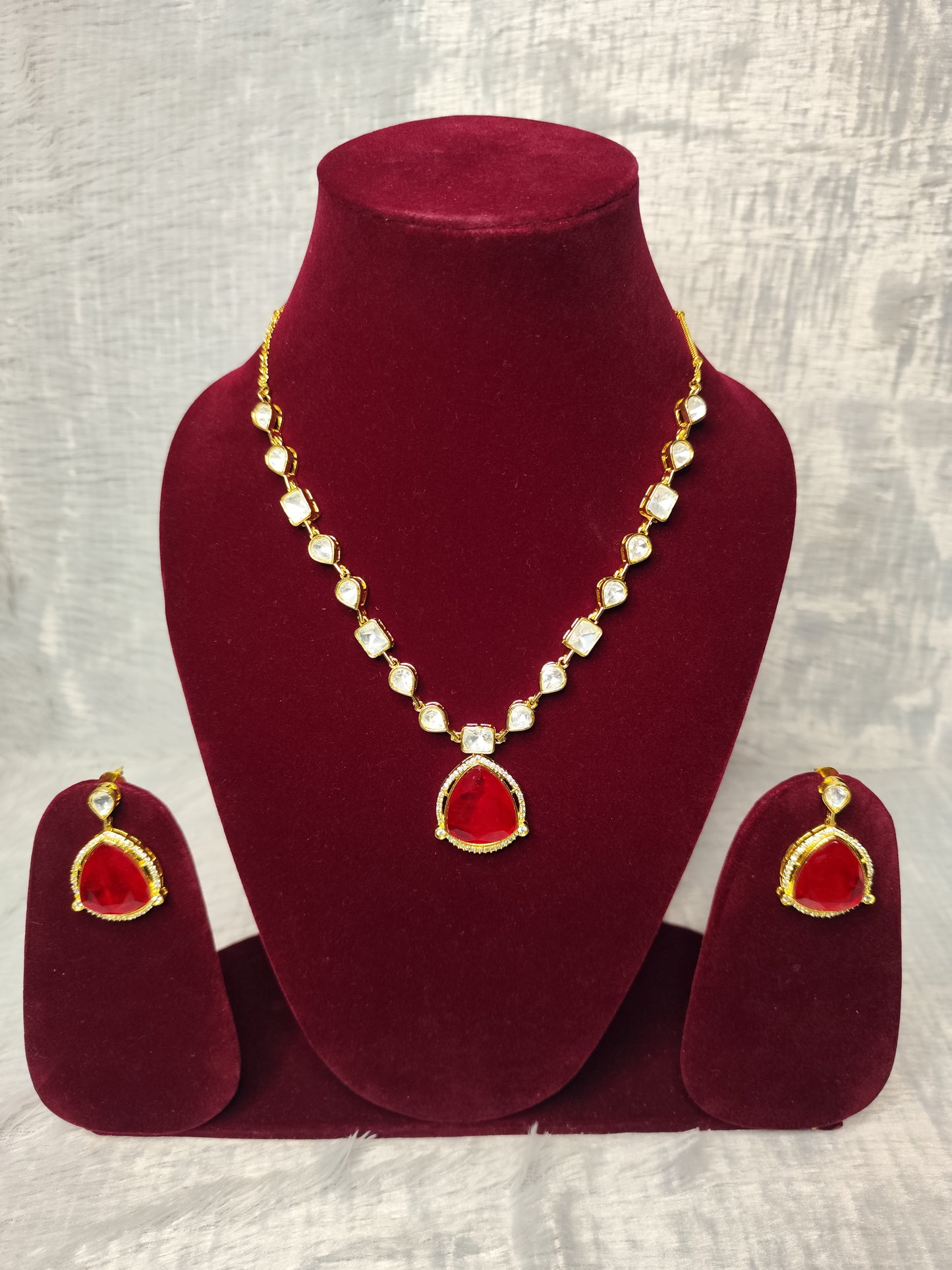 Marvelous moissanite necklace set