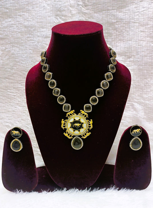 Sabyasachi Inspired Moissanite Necklace Set