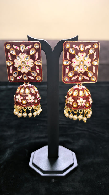 Beautiful Meenakari Earrings