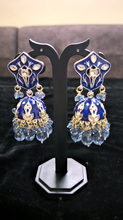 Stunning Meenakari Earrings For Casual Wear