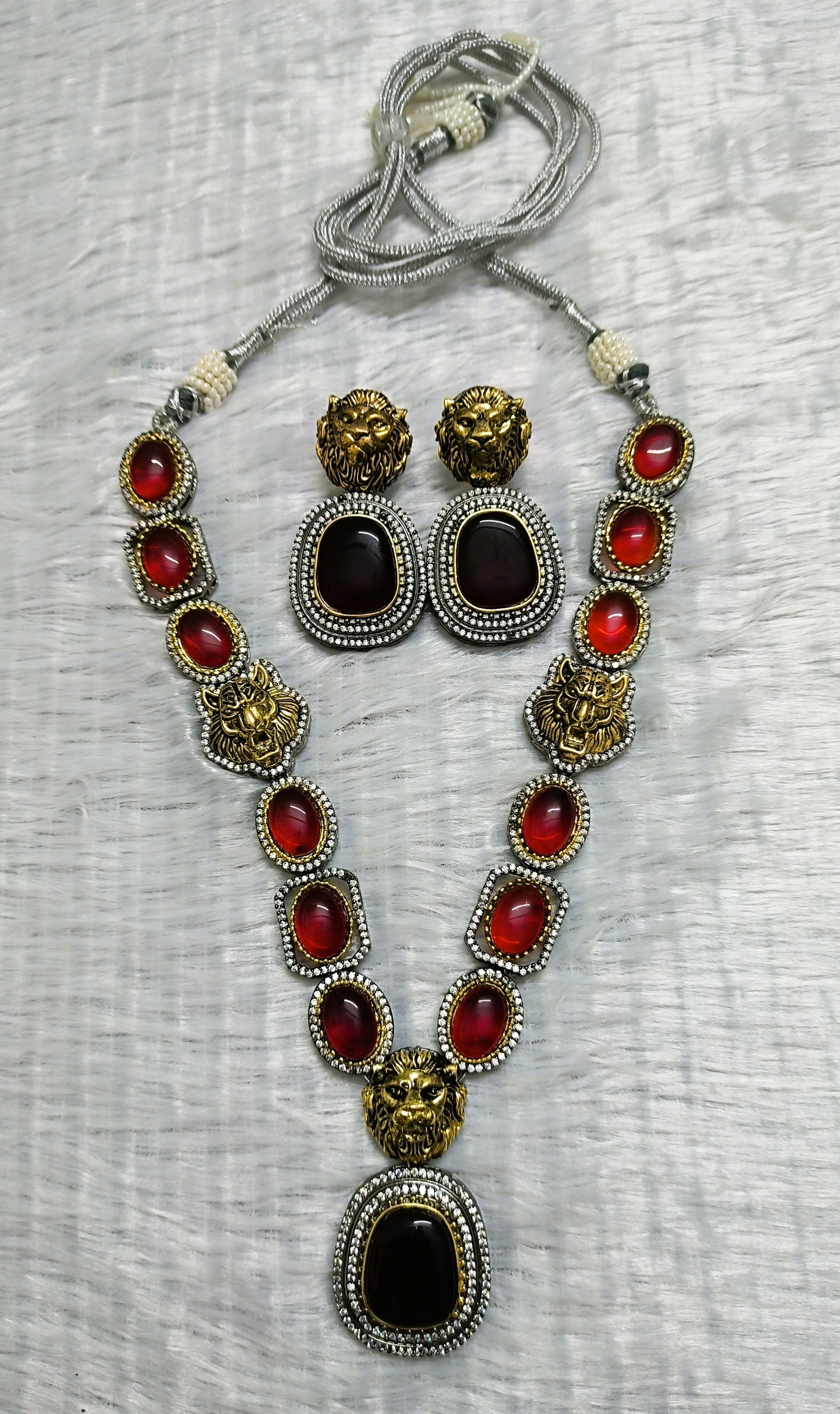 Sabyasachi Inspired Monalisa Necklace Set with Moissainites