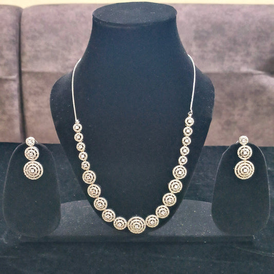 CZ Choker Neck Set