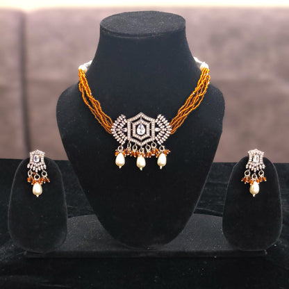 Amazing Brown Choker Set