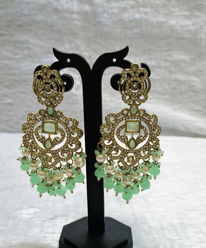 Beautiful Earrings with CZs and Pearls