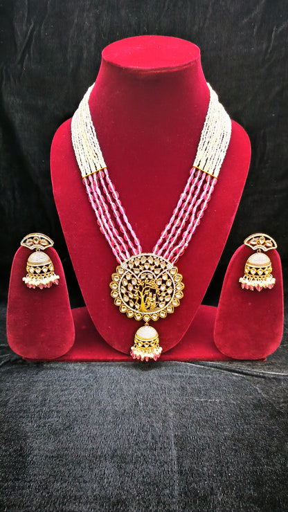 Amazing Small White Pearls WIth Duldul Beads Set