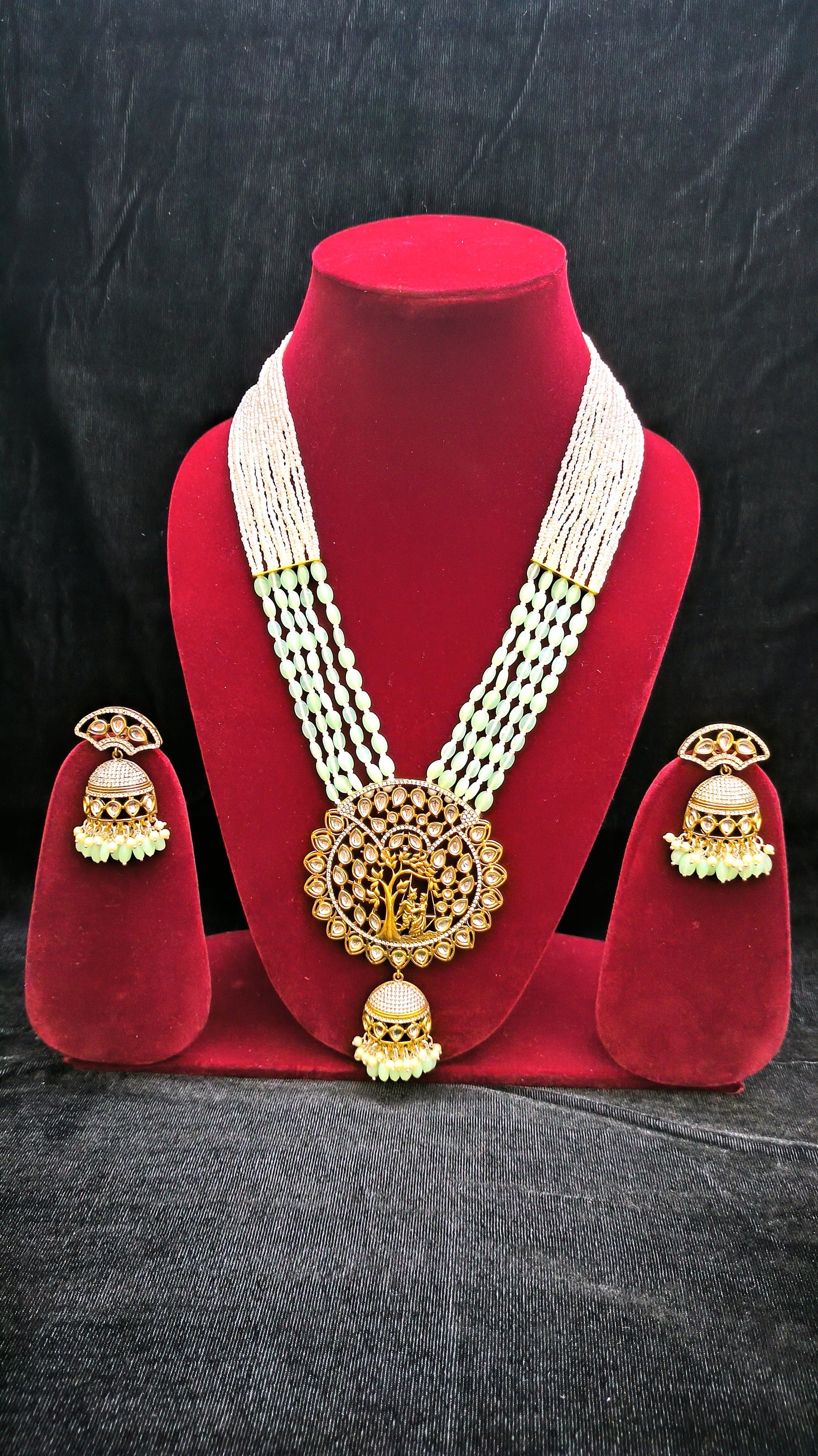 Amazing Small White Pearls WIth Duldul Beads Set