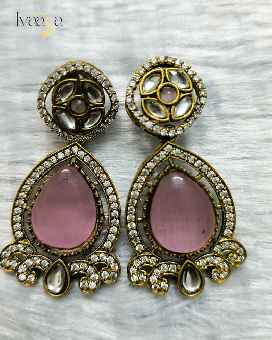 Beautiful AD Kundan Earrings