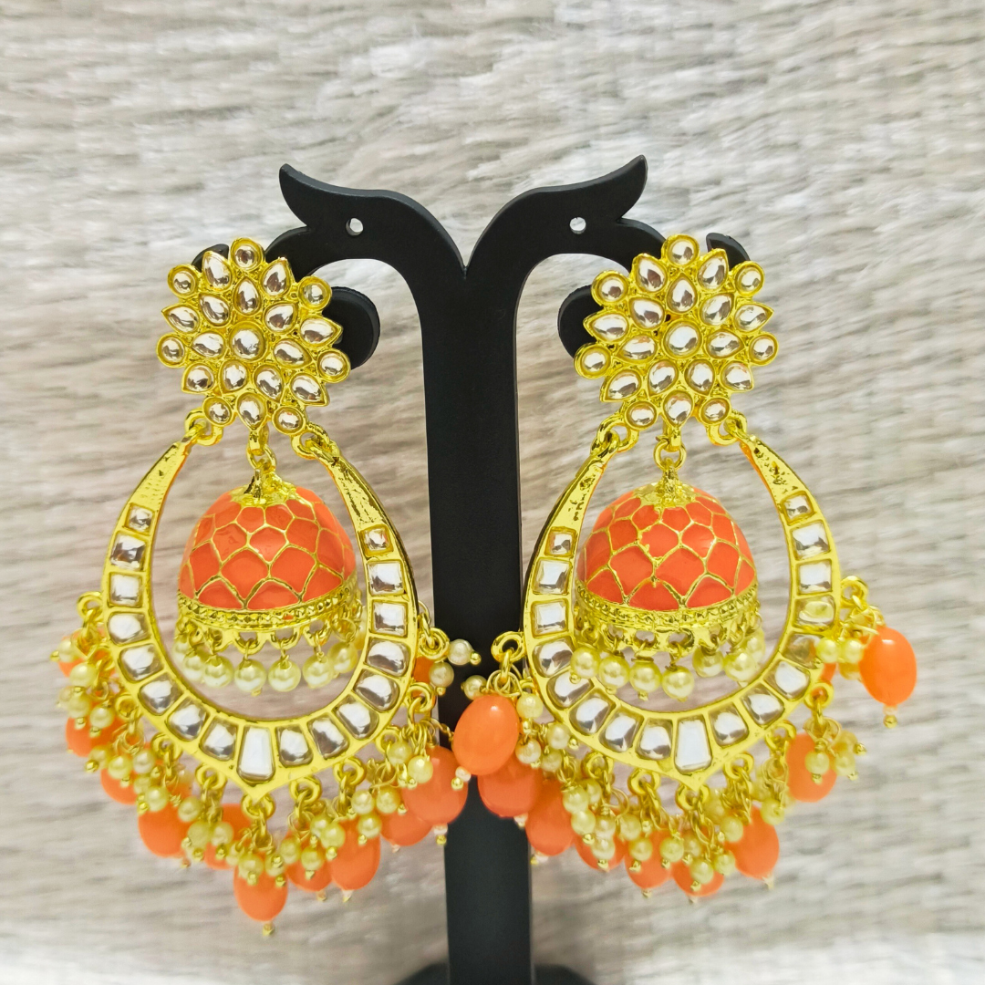 Charming Chandbali with Jhumka Inside