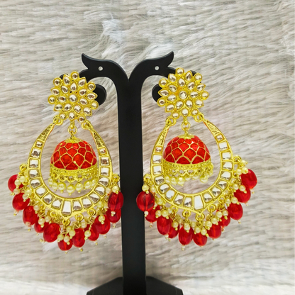 Charming Chandbali with Jhumka Inside