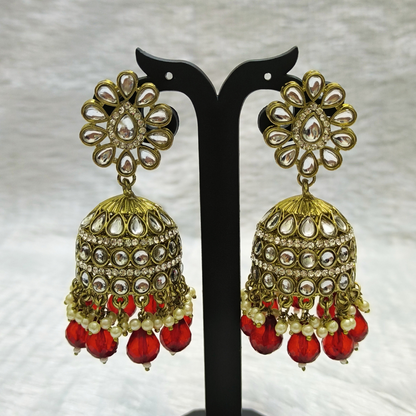 Beautiful Kundan Jhumkas