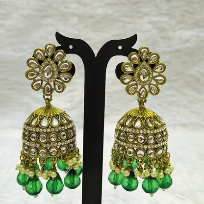 Beautiful Kundan Jhumkas