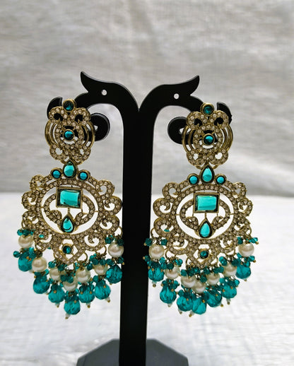 Beautiful Earrings with CZs and Pearls