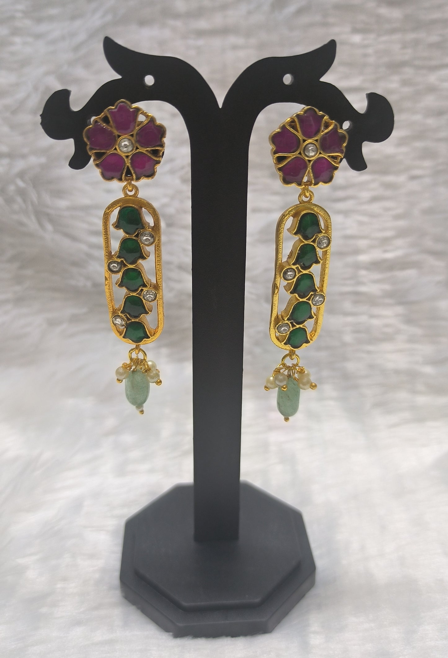 Beautiful Jadau Hanging earrings