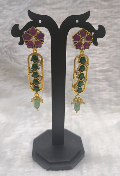 Beautiful Jadau Hanging earrings