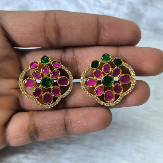 Stunning jadau Kundan Studs