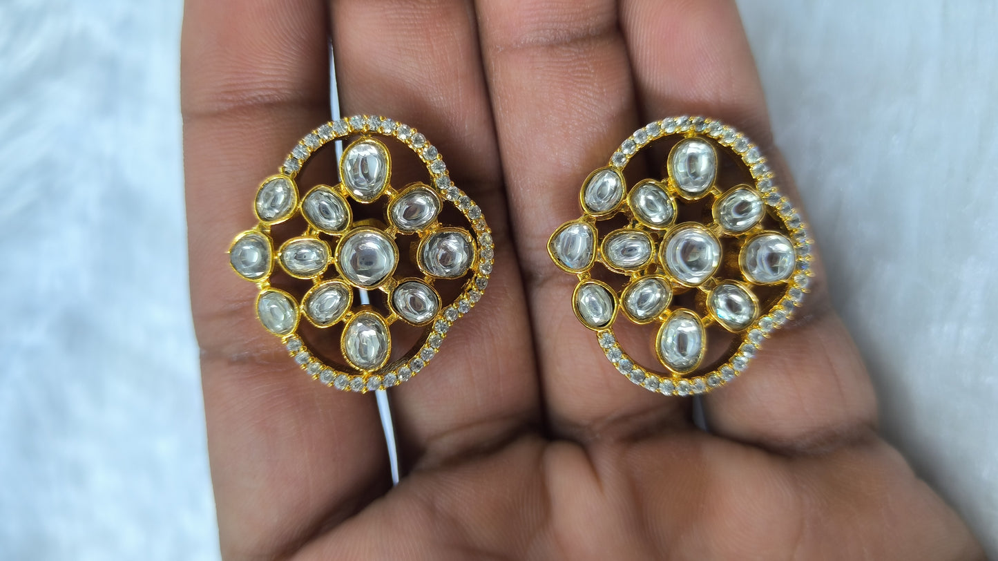 Stunning jadau Kundan Studs