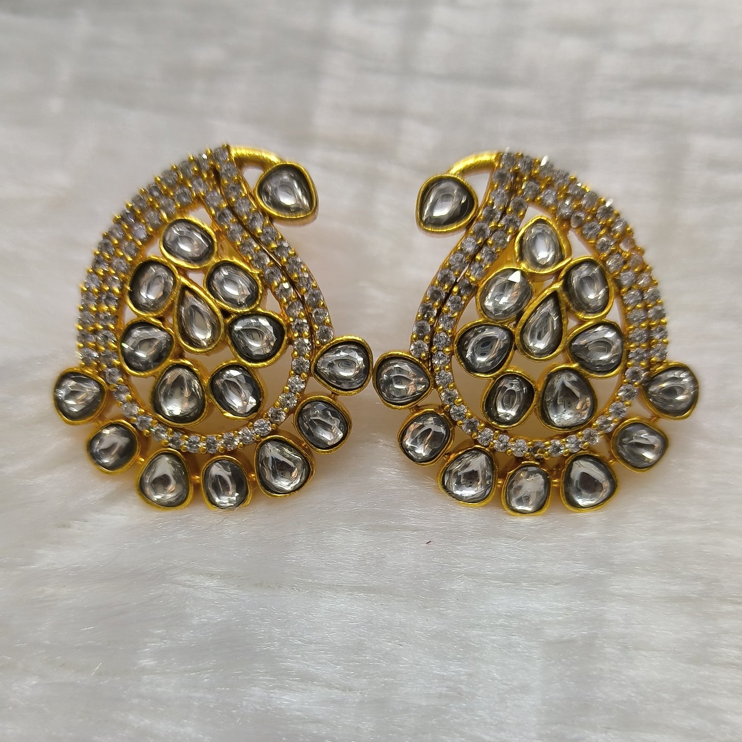 Beautiful Mango Kundan Studs