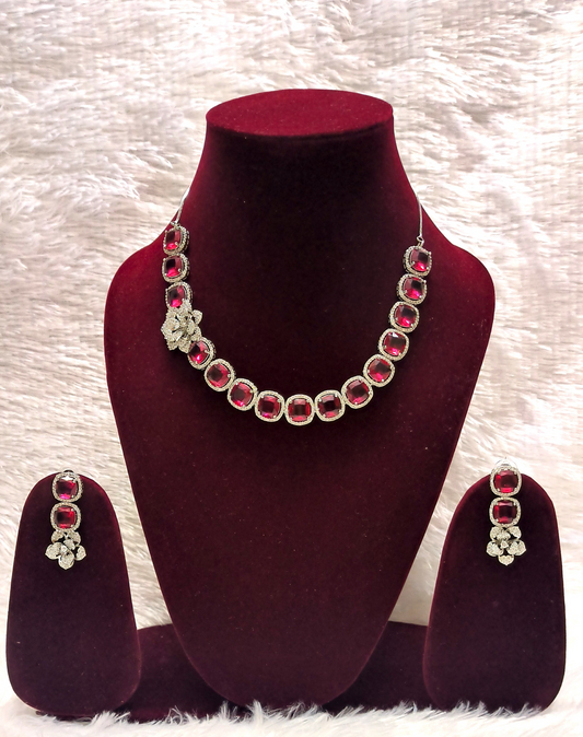 Beautiful Ruby Statement Piece Set