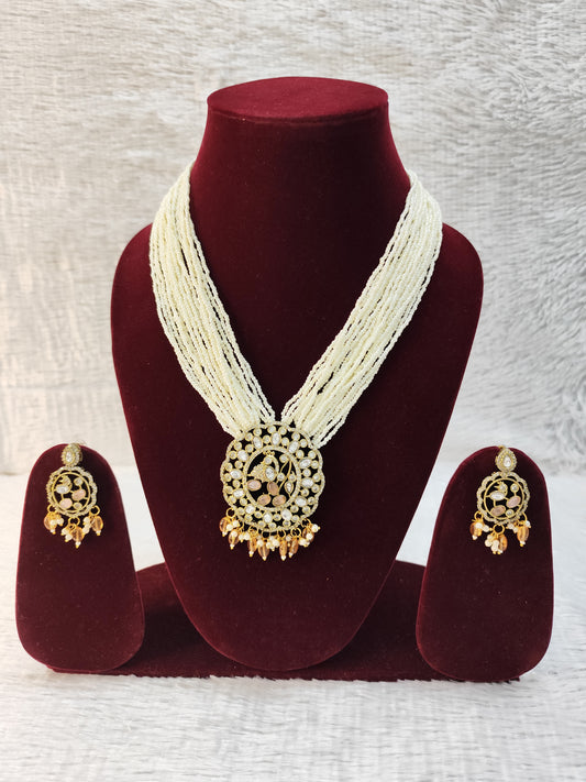 Luxurious Multi Layered Sugar Beads Necklace
