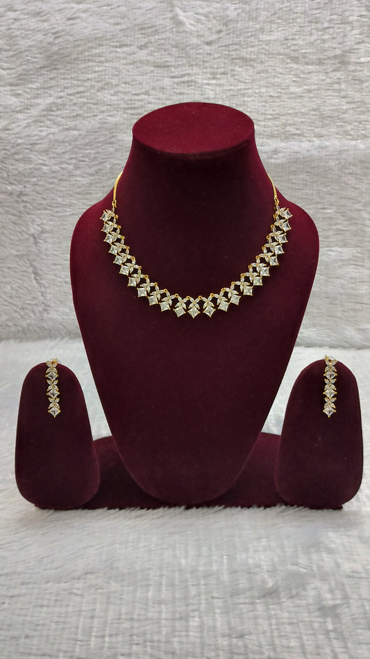 Beautiful Neck Set with Natural Stones