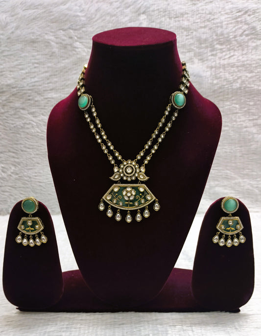 Multi Layered Kundan Necklace Set