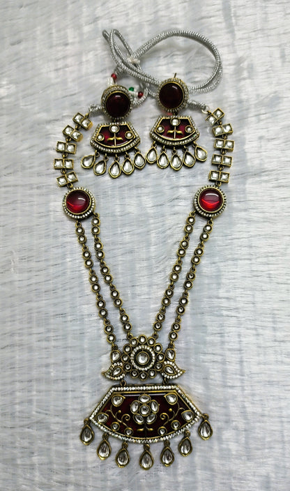 Multi Layered Kundan Necklace Set