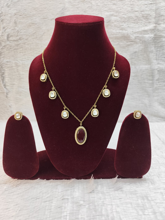 Beautiful Kundan Polki Necklace set